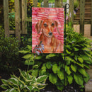 Red Dachshund Love Garden Flag - Outdoor Decorative Yard Flag BB9794GF