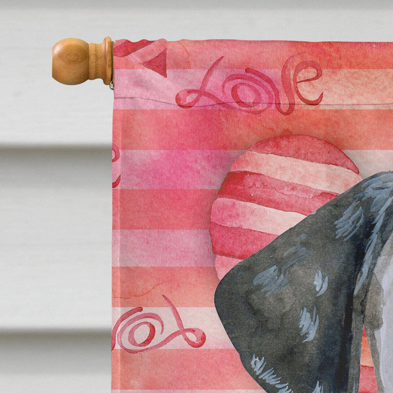 Dalmatian Puppy Love Flag Canvas House Size BB9795CHF