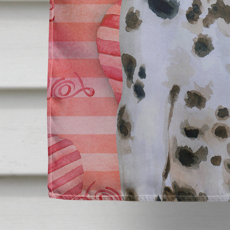Dalmatian Puppy Love Flag Canvas House Size BB9795CHF