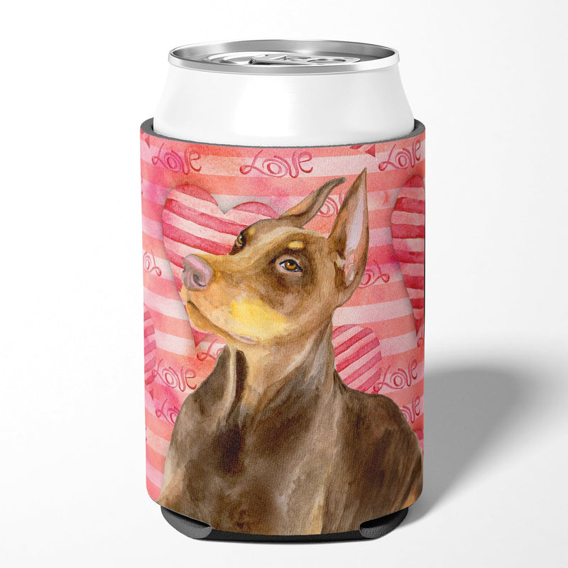 Doberman Pinscher Love Can or Bottle Hugger BB9796CC