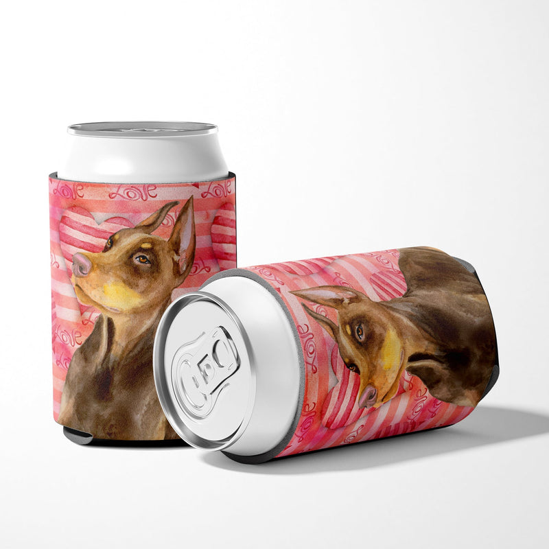 Doberman Pinscher Love Can or Bottle Hugger BB9796CC