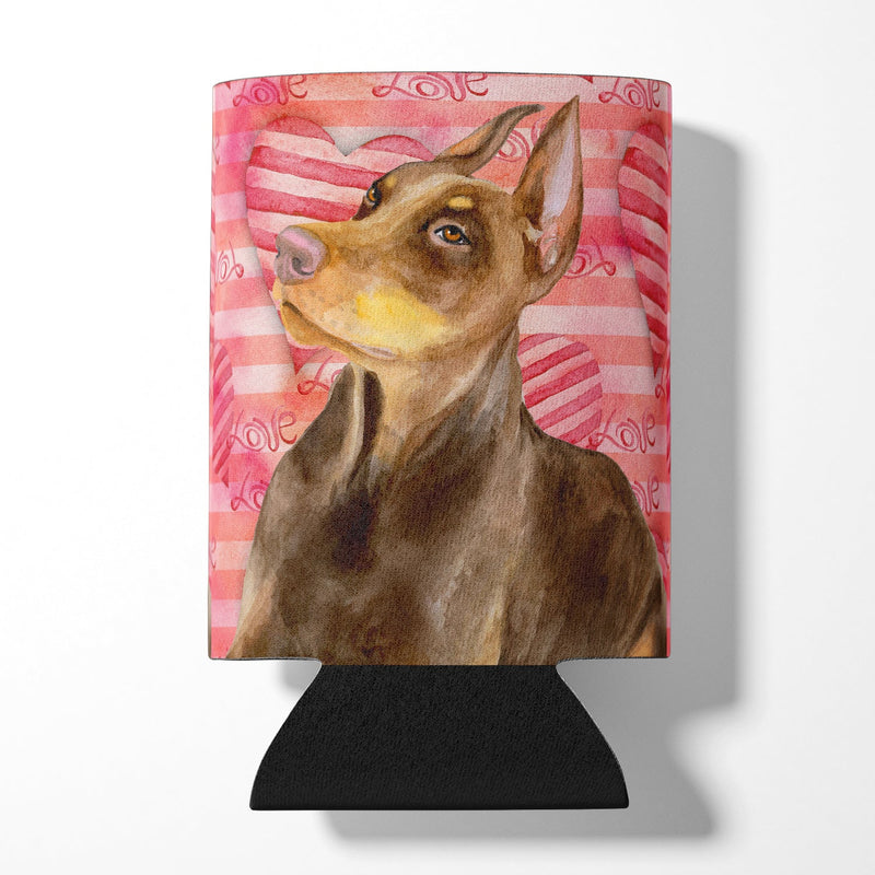 Doberman Pinscher Love Can or Bottle Hugger BB9796CC