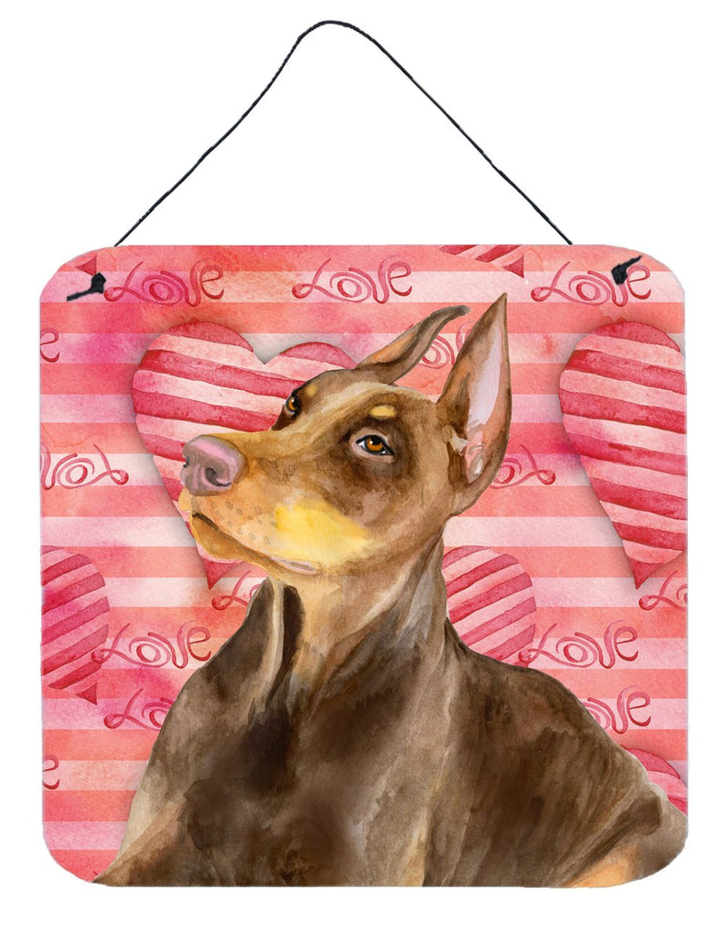 Doberman Pinscher Love Wall or Door Hanging Prints BB9796DS66