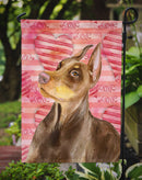 Doberman Pinscher Love Garden Flag - Outdoor Decorative Yard Flag BB9796GF