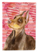 Doberman Pinscher Love Garden Flag - Outdoor Decorative Yard Flag BB9796GF