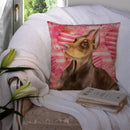 Doberman Pinscher Love Throw Pillow - 14x14 Decorative Pillow – Art for Your Home & Patio BB9796PW1414