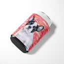 French Bulldog Black White Love Can or Bottle Hugger BB9797CC
