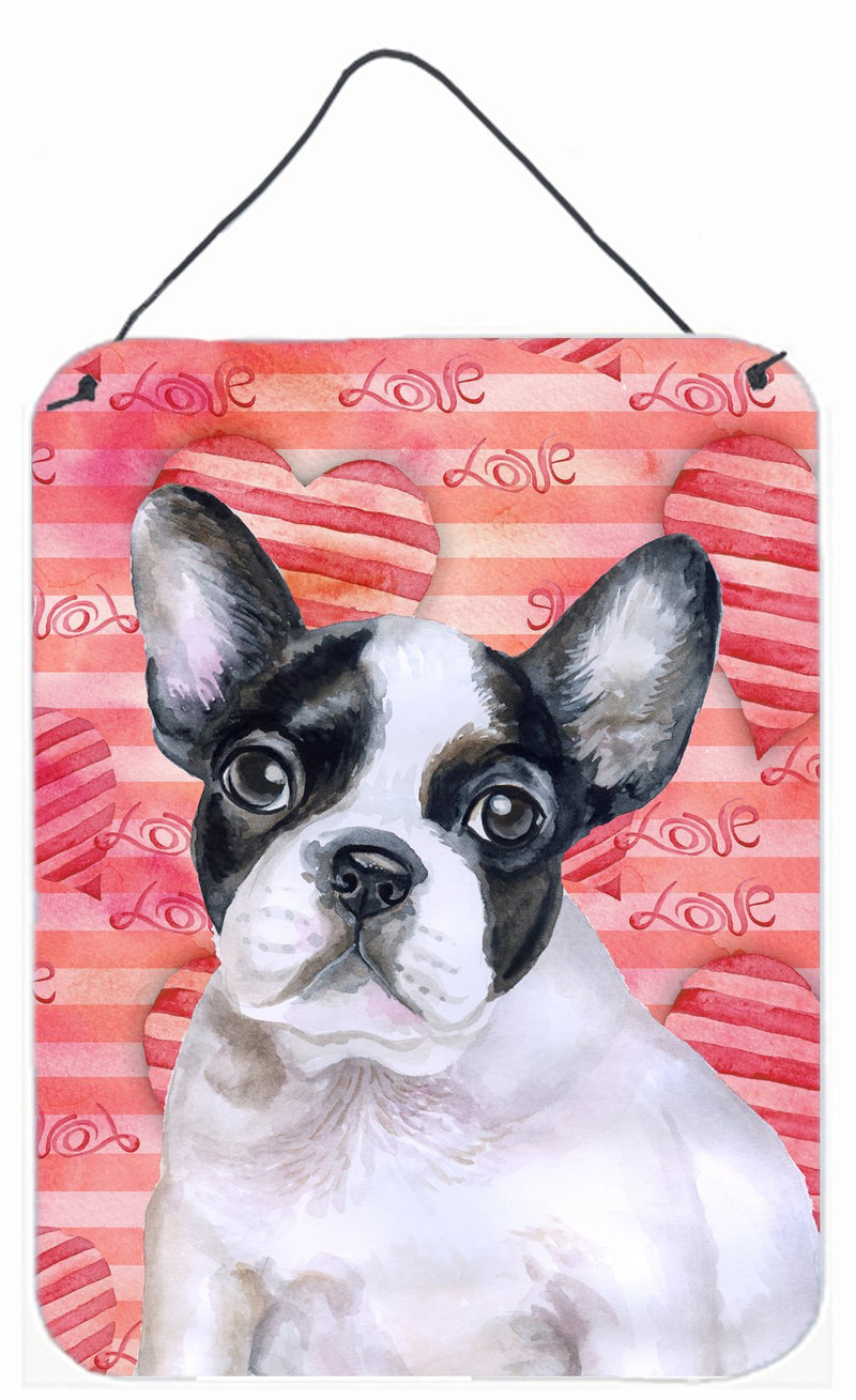 French Bulldog Black White Love Wall or Door Hanging Prints BB9797DS1216