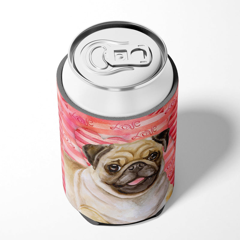 Fawn Pug Love Can or Bottle Hugger BB9805CC
