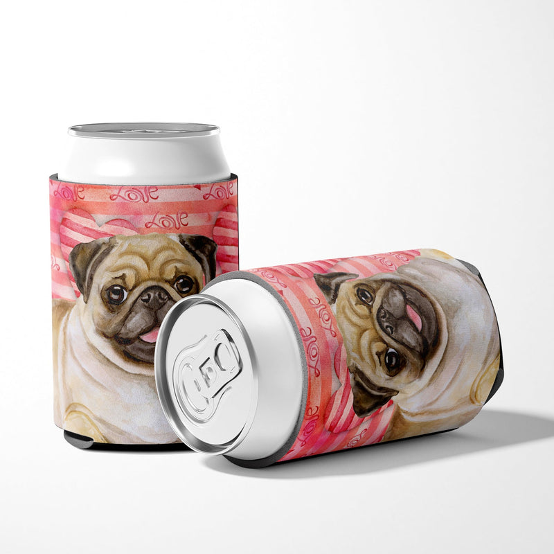 Fawn Pug Love Can or Bottle Hugger BB9805CC