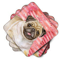 Fawn Pug Love Foam Coaster  BB9805FC