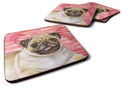 Fawn Pug Love Foam Coaster  BB9805FC