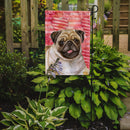 Fawn Pug Love Garden Flag - Outdoor Decorative Yard Flag BB9805GF