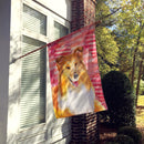 Sheltie Love Flag Canvas House Size BB9807CHF