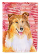 Sheltie Love Flag Canvas House Size BB9807CHF