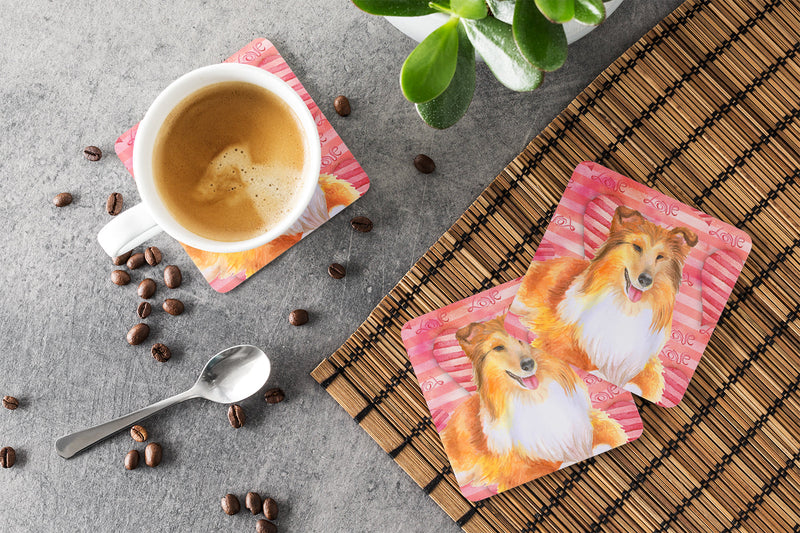 Sheltie Love Foam Coaster  BB9807FC