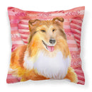 Sheltie Love Fabric Decorative Pillow BB9807PW1818