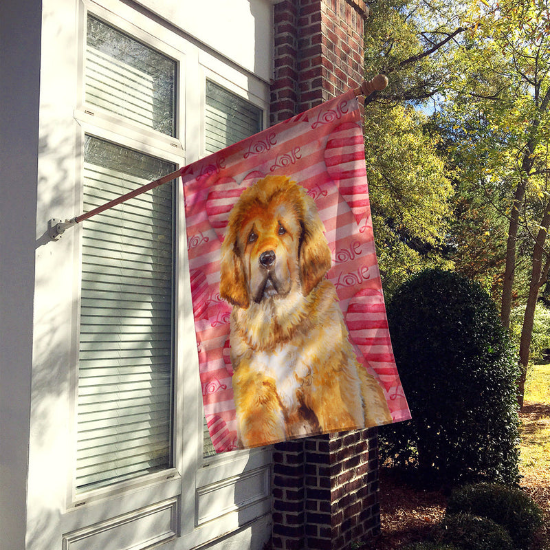 Tibetan Mastiff Love Flag Canvas House Size BB9808CHF