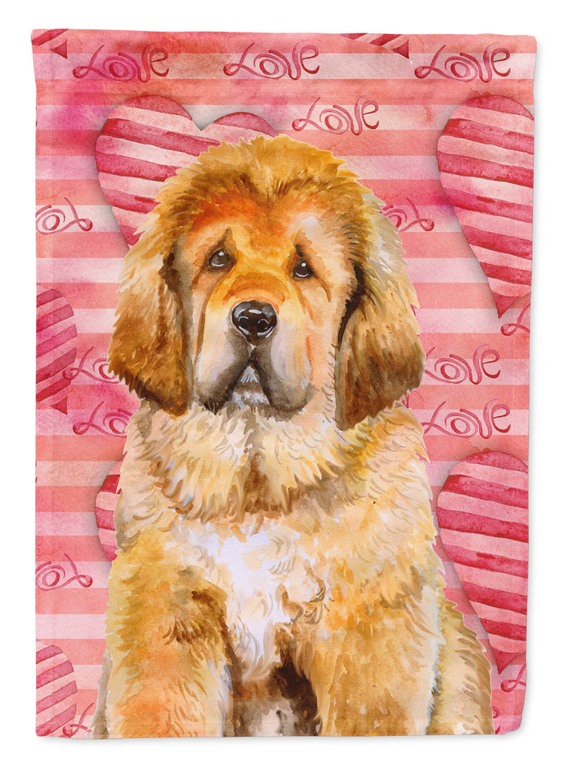 Tibetan Mastiff Love Flag Canvas House Size BB9808CHF