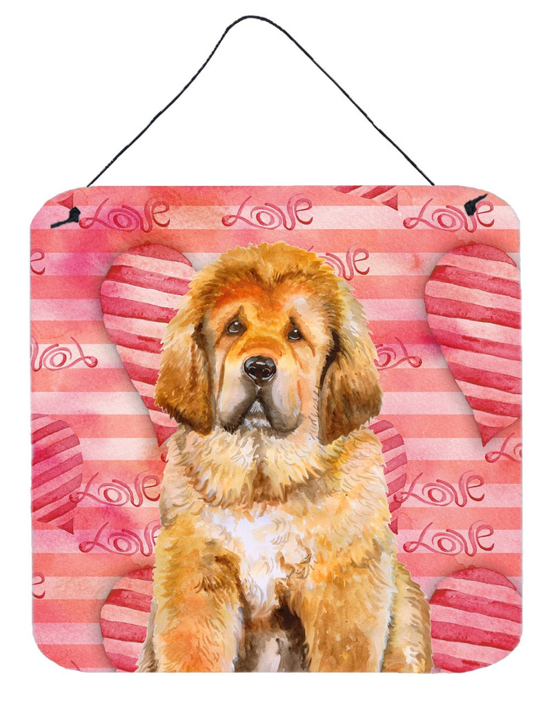 Tibetan Mastiff Love Wall or Door Hanging Prints BB9808DS66