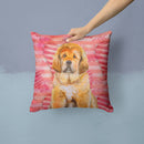 Tibetan Mastiff Love Throw Pillow - 14x14 Decorative Pillow – Art for Your Home & Patio BB9808PW1414