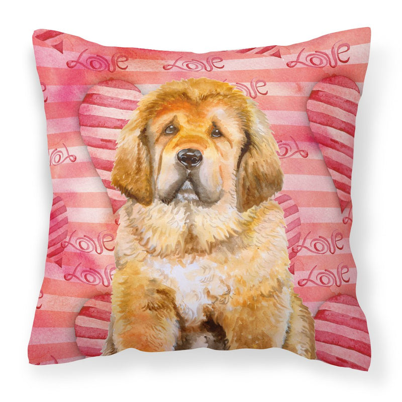 Tibetan Mastiff Love Fabric Decorative Pillow BB9808PW1818