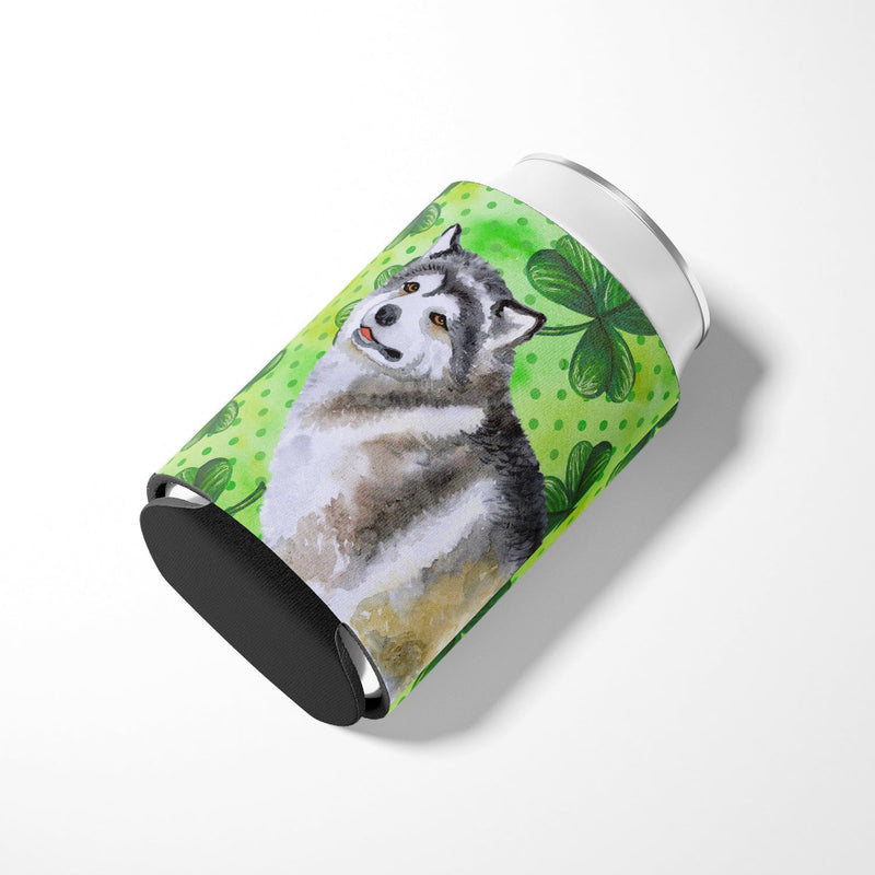 Alaskan Malamute St Patrick's Can or Bottle Hugger BB9812CC