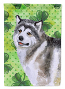 Alaskan Malamute St Patrick's Flag Canvas House Size BB9812CHF