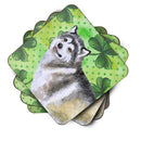 Alaskan Malamute St Patrick's Foam Coaster  BB9812FC