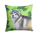 Alaskan Malamute St Patrick's Throw Pillow - 14x14 Decorative Pillow – Art for Your Home & Patio BB9812PW1414