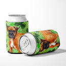 German Boxer St Patrick's Can or Bottle Hugger Cooler Sleeve for Standard 12 oz Cans, Insulated Foam Beer & Soda Can Hugger Reusable