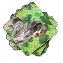 German Shorthaired Pointer St Patrick's Foam Coasters Set of 4 Cup Coasters for Indoor Outdoor, Tabletop Protection, Anti Slip, Mouse pad Material