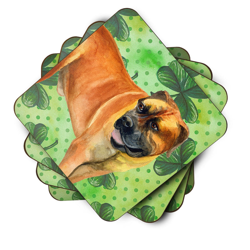 Boerboel Mastiff St Patrick's Foam Coaster  BB9820FC