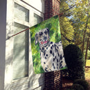 Dalmatian St Patrick's House Flag 28x40 Porch Sleeve Pole Decorative Outside Yard Banner Artwork Wall Hanging, Polyester