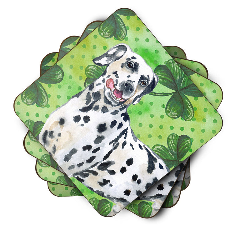 Set of 4 Dalmatian St Patrick's Foam Coasters Set of 4