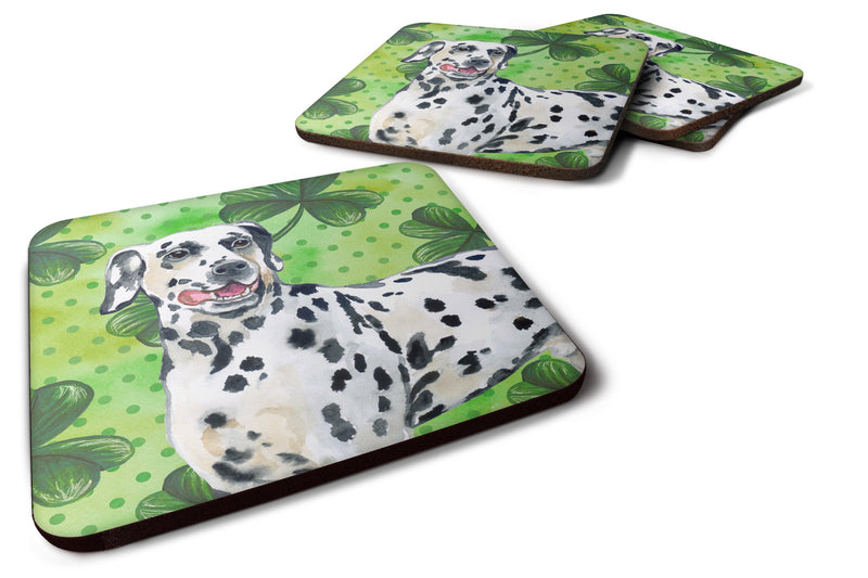 Set of 4 Dalmatian St Patrick's Foam Coasters Set of 4