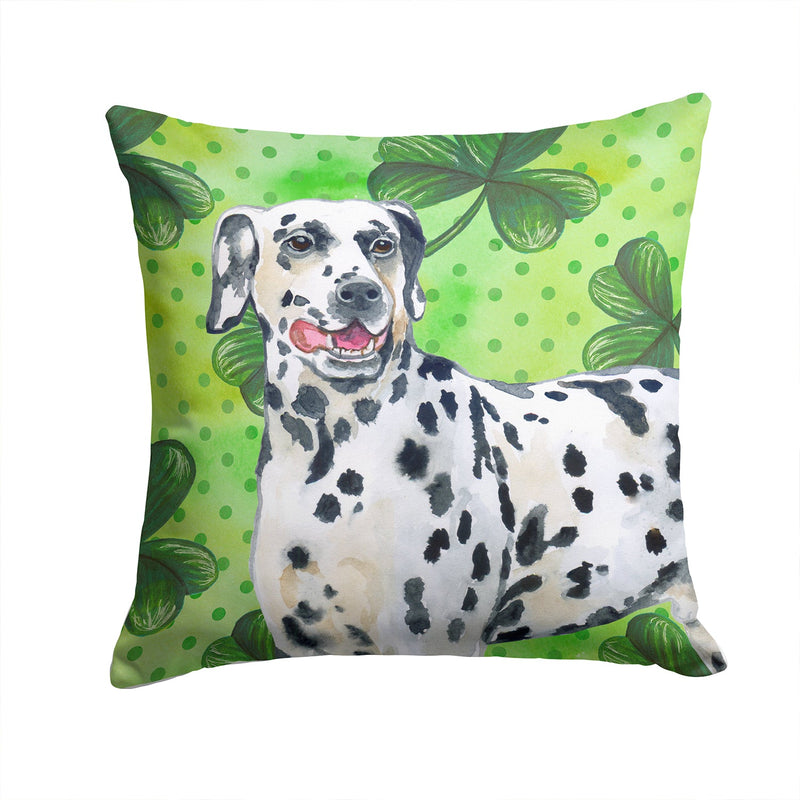Dalmatian St Patrick's Throw Pillow - 14x14 Decorative Pillow – Art for Your Home & Patio BB9827PW1414