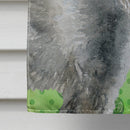 Schnauzer St Patrick's House Flag 28x40 Porch Sleeve Pole Decorative Outside Yard Banner Artwork Wall Hanging, Polyester