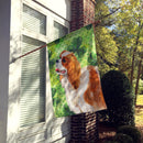 Cavalier Spaniel St Patrick's House Flag 28x40 Porch Sleeve Pole Decorative Outside Yard Banner Artwork Wall Hanging, Polyester