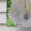 Shih Tzu St Patrick's House Flag 28x40 Porch Sleeve Pole Decorative Outside Yard Banner Artwork Wall Hanging, Polyester
