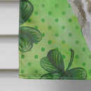 American Akita St Patrick's Flag Canvas House Size BB9843CHF