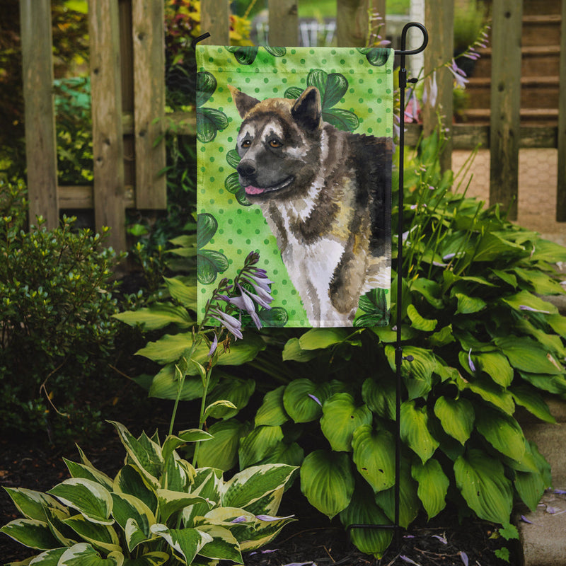 American Akita St Patrick's Flag Garden Size BB9843GF