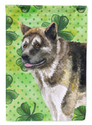 American Akita St Patrick's Garden Flag - Outdoor Decorative Yard Flag BB9843GF