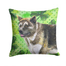 American Akita St Patrick's Throw Pillow - 14x14 Decorative Pillow – Art for Your Home & Patio BB9843PW1414