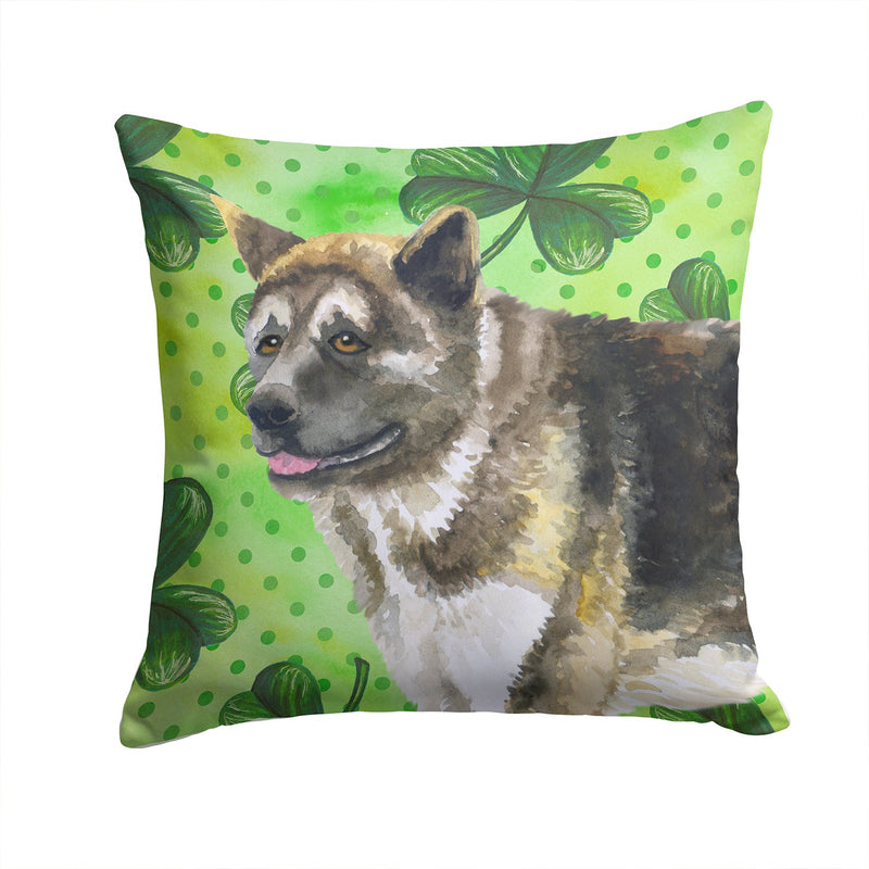 American Akita St Patrick's Throw Pillow - 14x14 Decorative Pillow – Art for Your Home & Patio BB9843PW1414