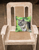 American Akita St Patrick's Fabric Decorative Pillow BB9843PW1818