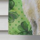 Irish Wolfhound St Patrick's House Flag 28x40 Porch Sleeve Pole Decorative Outside Yard Banner Artwork Wall Hanging, Polyester