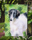 Borzoi St Patrick's Garden Flag - Outdoor Decorative Yard Flag BB9846GF