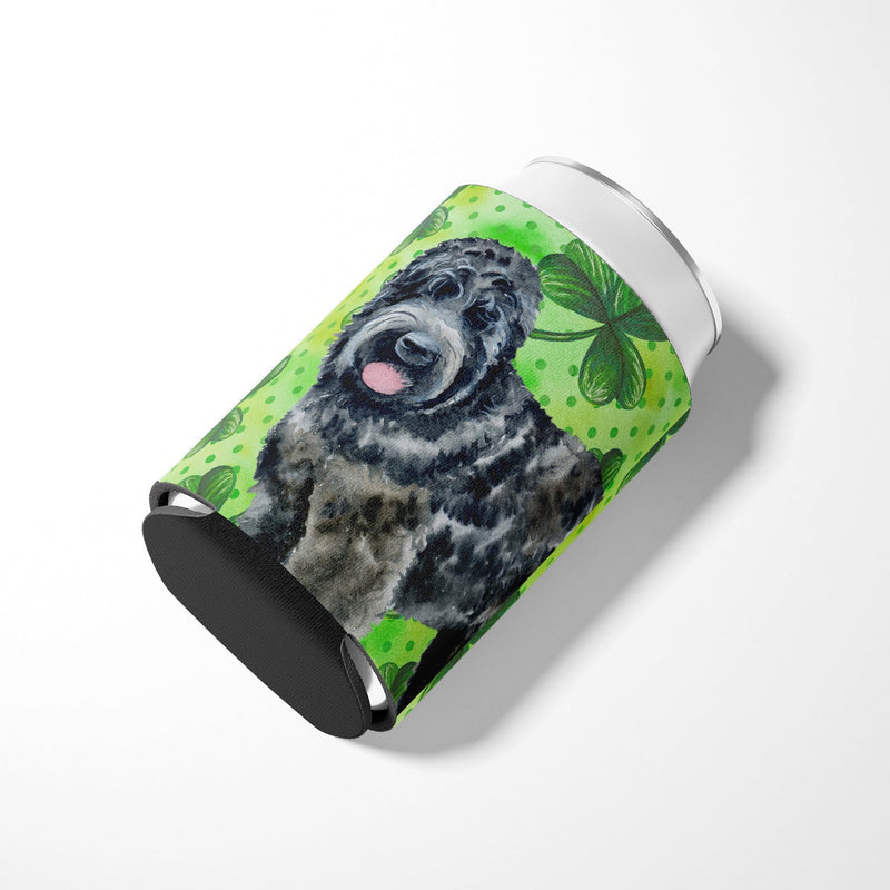 Black Russian Terrier St Patrick's Can or Bottle Hugger BB9851CC