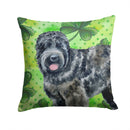 Black Russian Terrier St Patrick's Throw Pillow - 14x14 Decorative Pillow – Art for Your Home & Patio BB9851PW1414